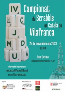 4t Campionat de Scrabble en català de Vilafranca